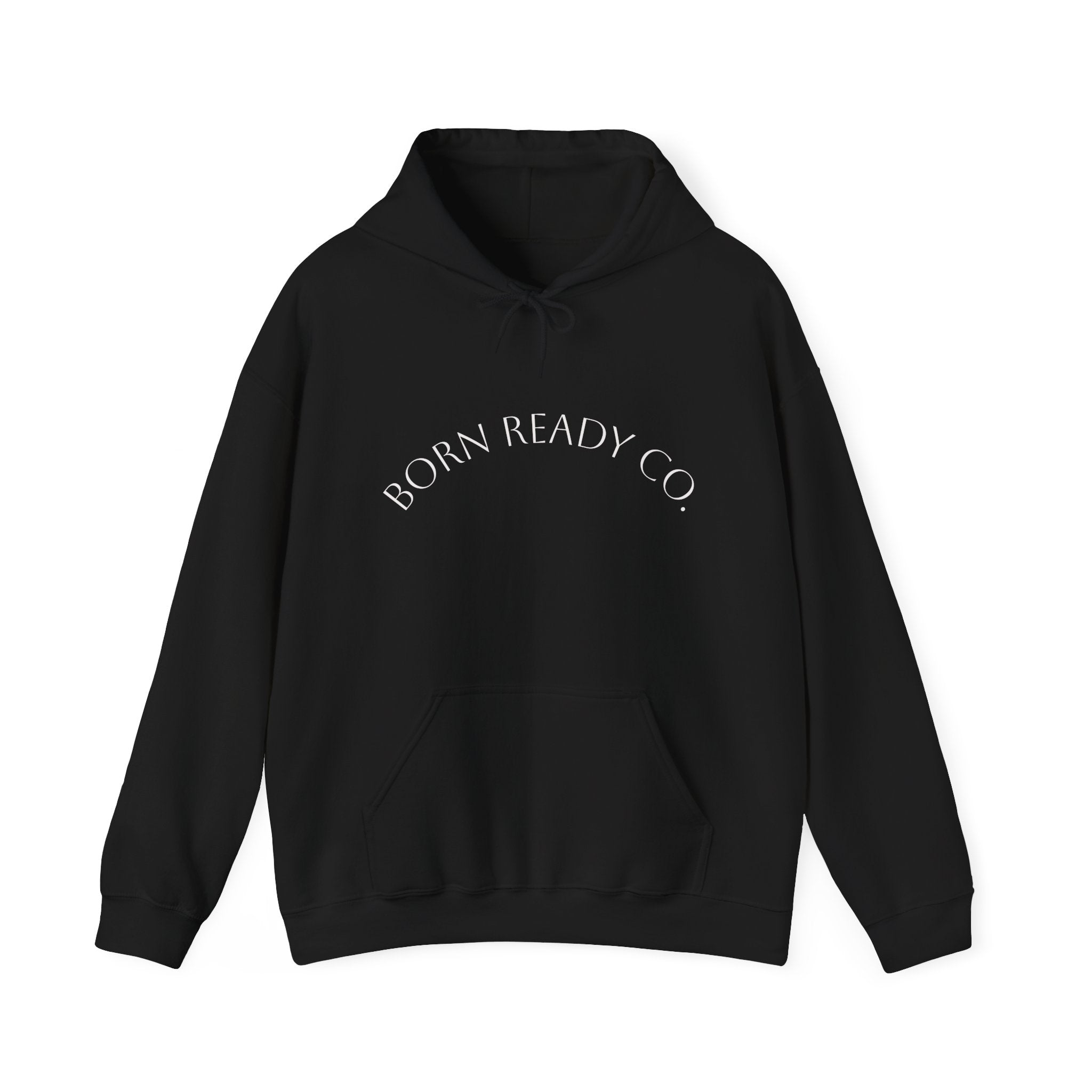 Born Ready Co. Skeleton Operator — Minimal Graphic White Pullover