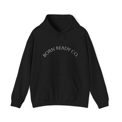 Born Ready Co. Skeleton Operator — Minimal Graphic White Pullover