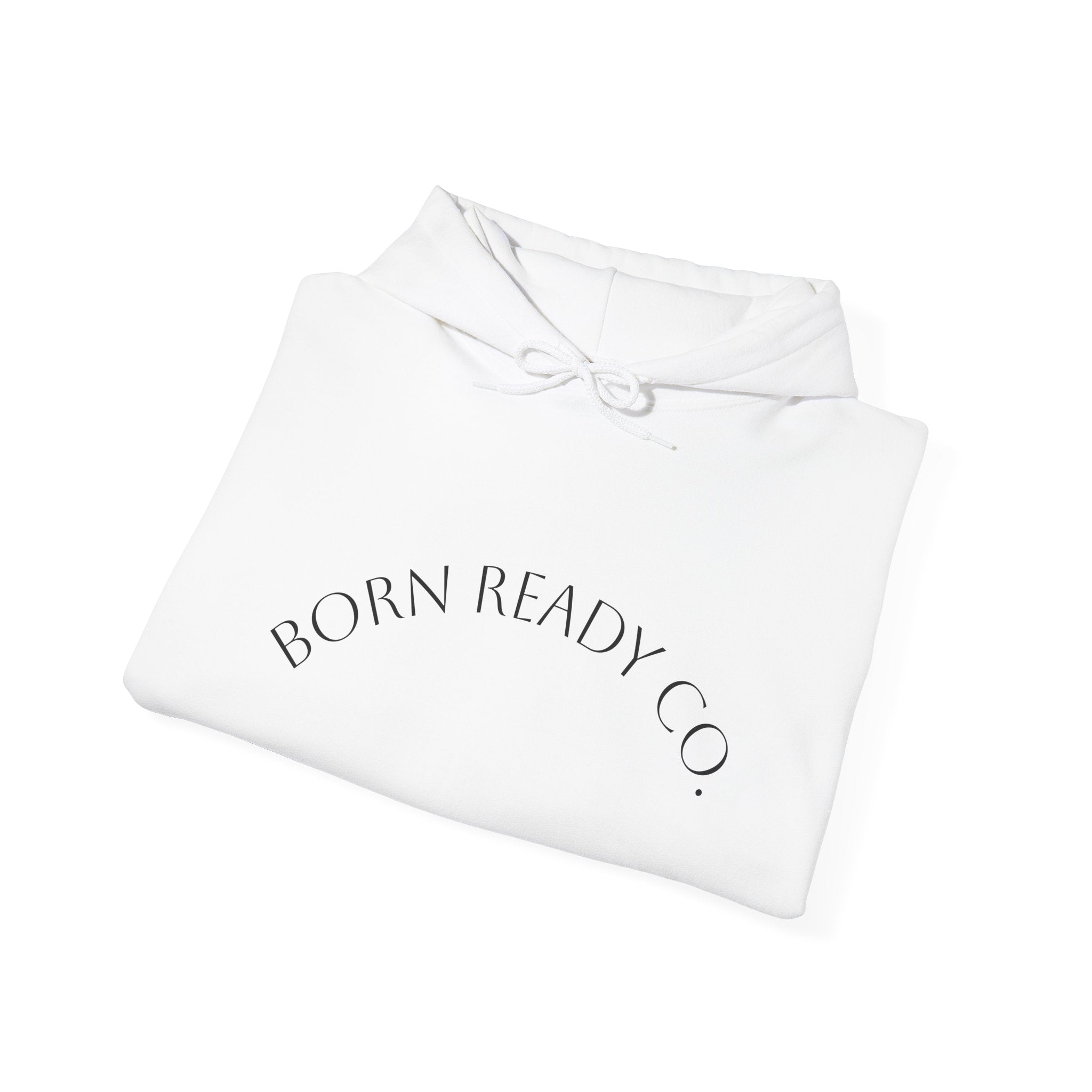 Born Ready Co. Skeleton Operator — Minimal Graphic White Pullover